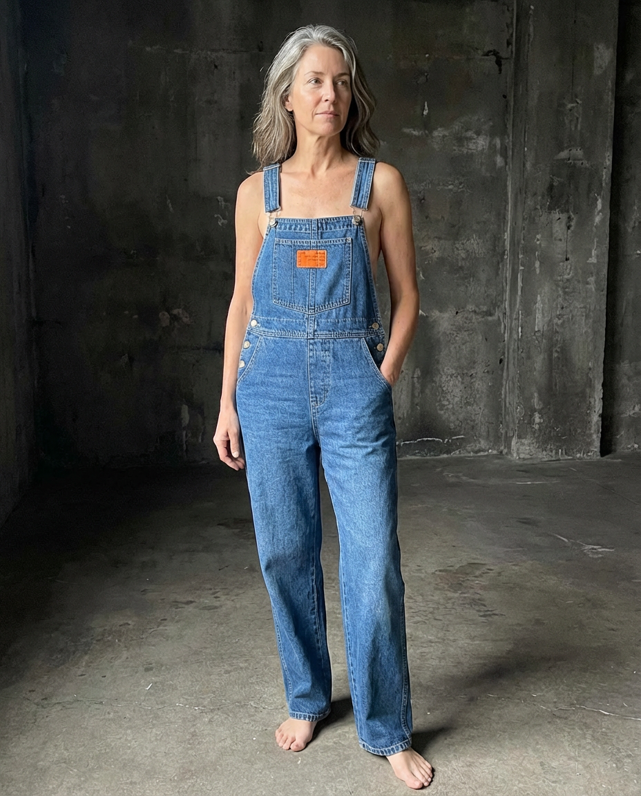 Harper | Classic Straight Leg Denim Bib Overalls