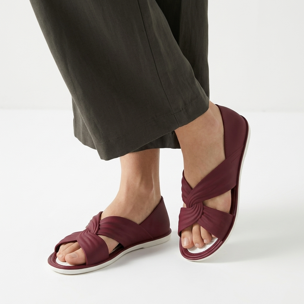 Orinthie™ - Cross-Strap Flat Mule for Everyday Comfort