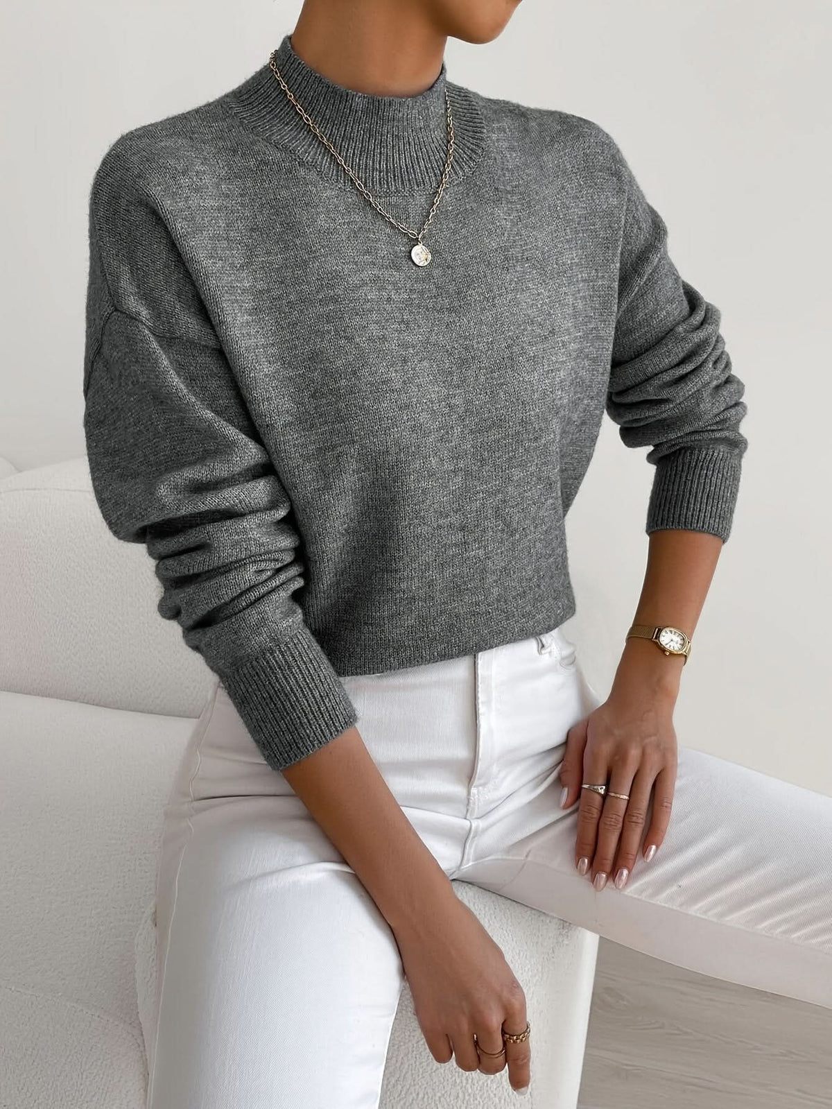 SABRINE ROLL NECK JUMPER