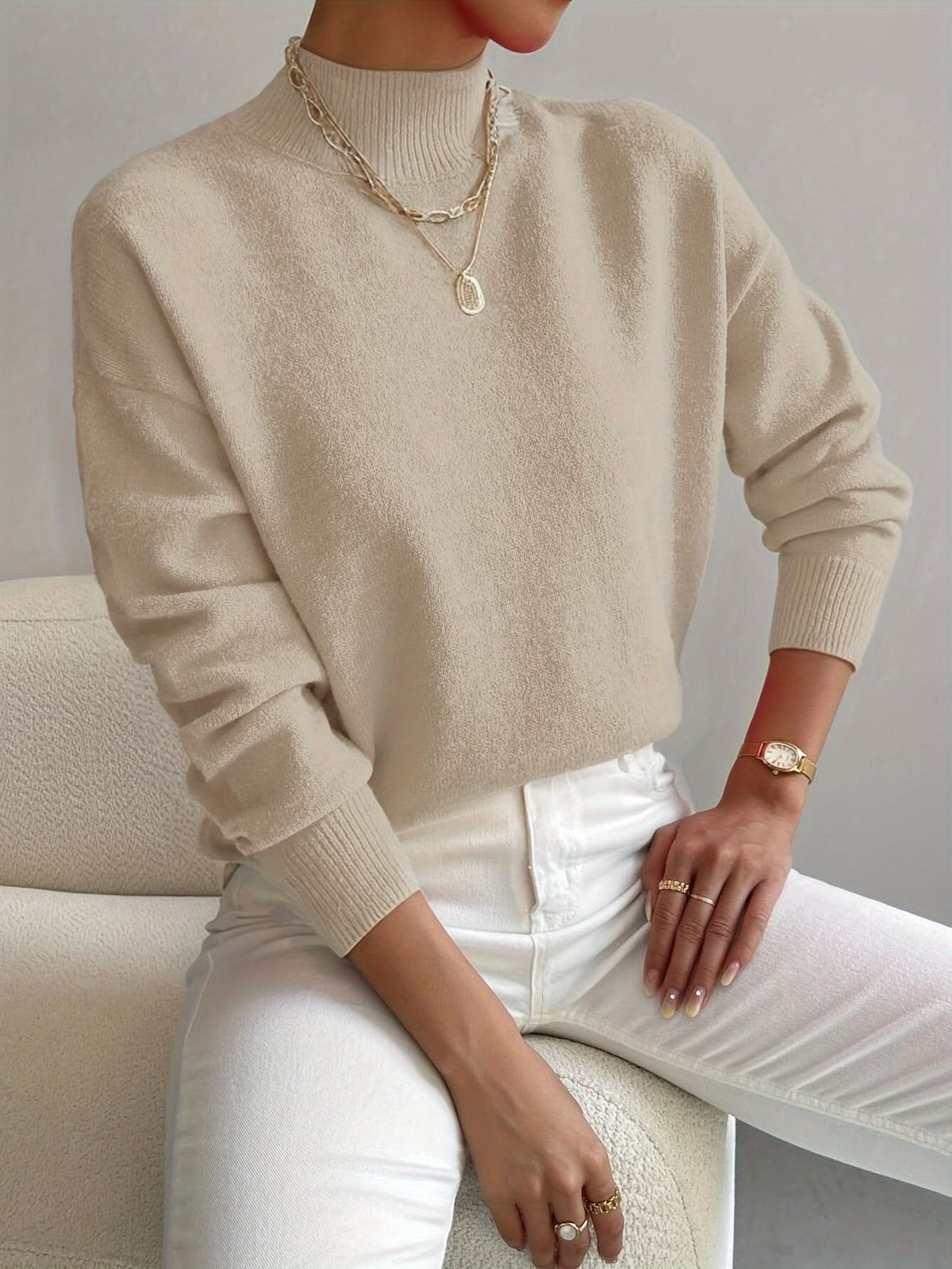 SABRINE ROLL NECK JUMPER