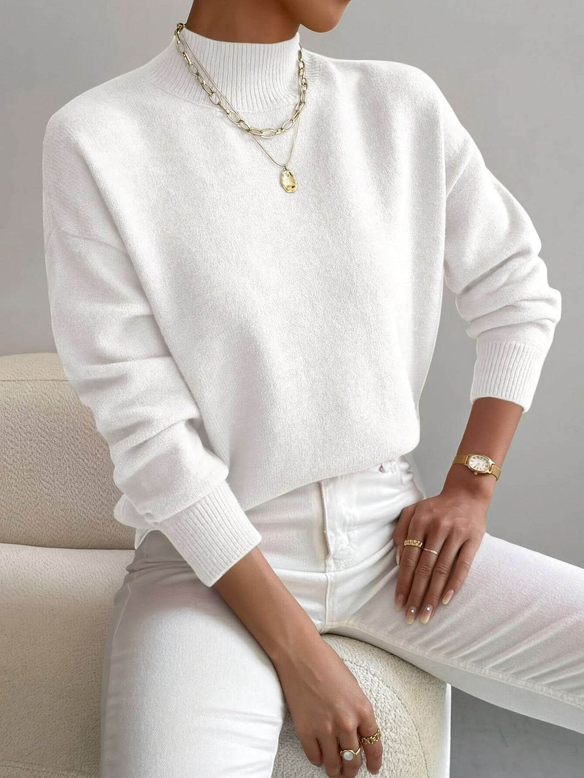 SABRINE ROLL NECK JUMPER