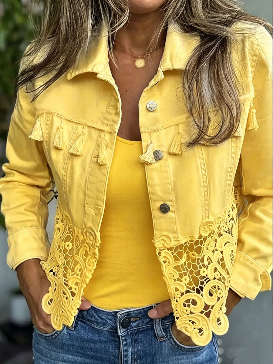 Kambria™ | Lace & Fringe Jacket