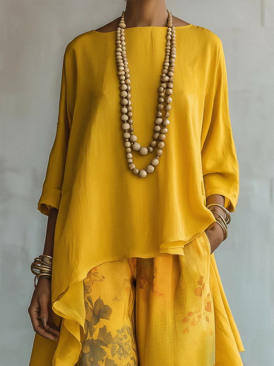 Fiorella™ | Sun-Kissed Bohemian Two-Piece Ensemble