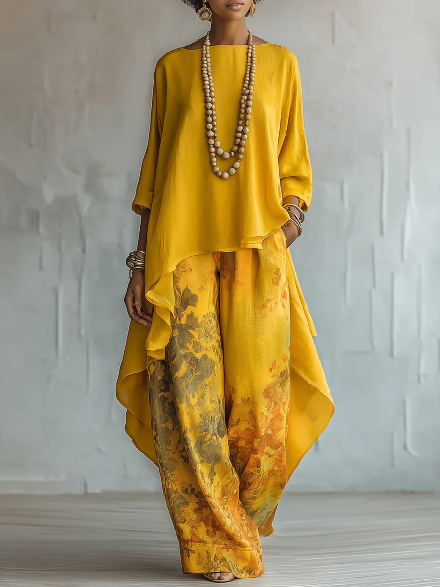 Fiorella™ | Sun-Kissed Bohemian Two-Piece Ensemble