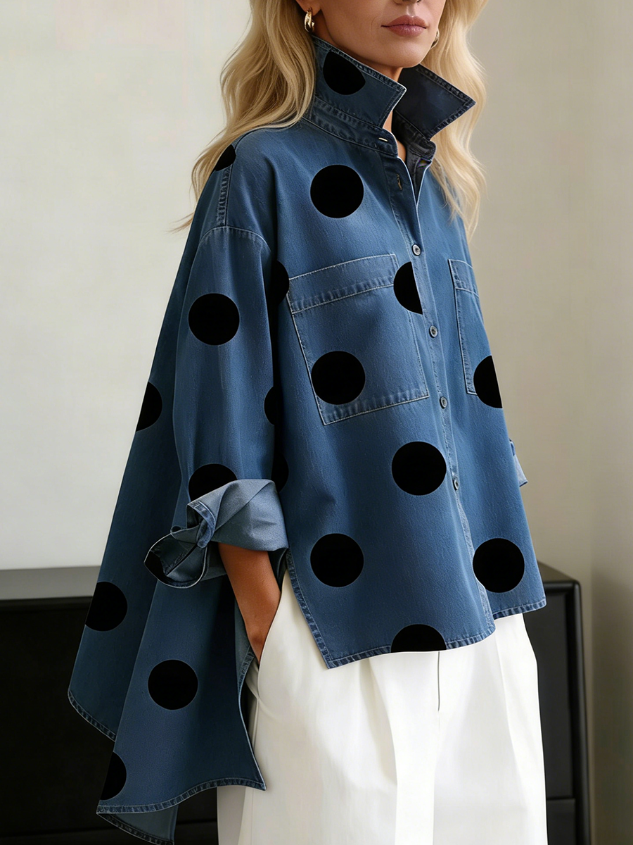 Isa — Polka Dot Overshirt