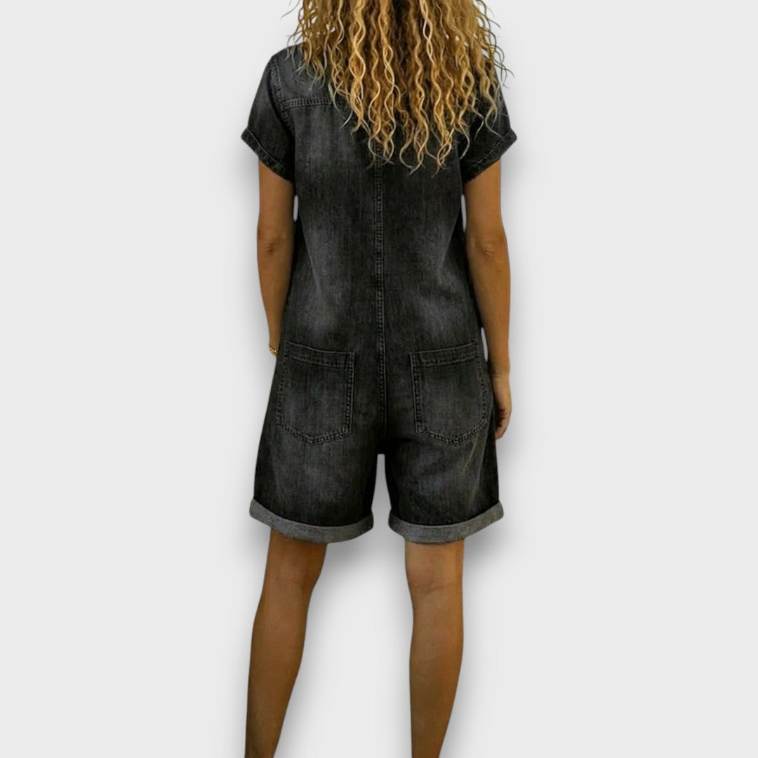 Sophie | Vintage-Inspired Relaxed Fit Short Overalls