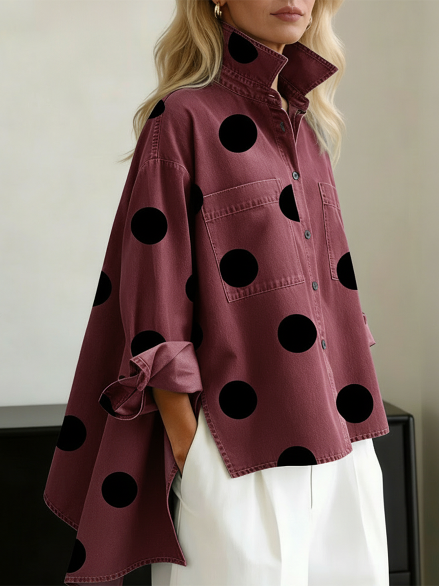 Isa — Polka Dot Overshirt