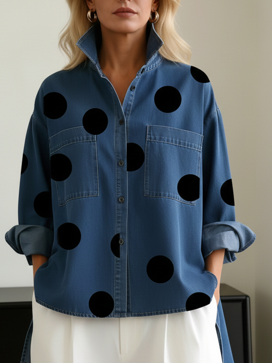 Isa — Polka Dot Overshirt