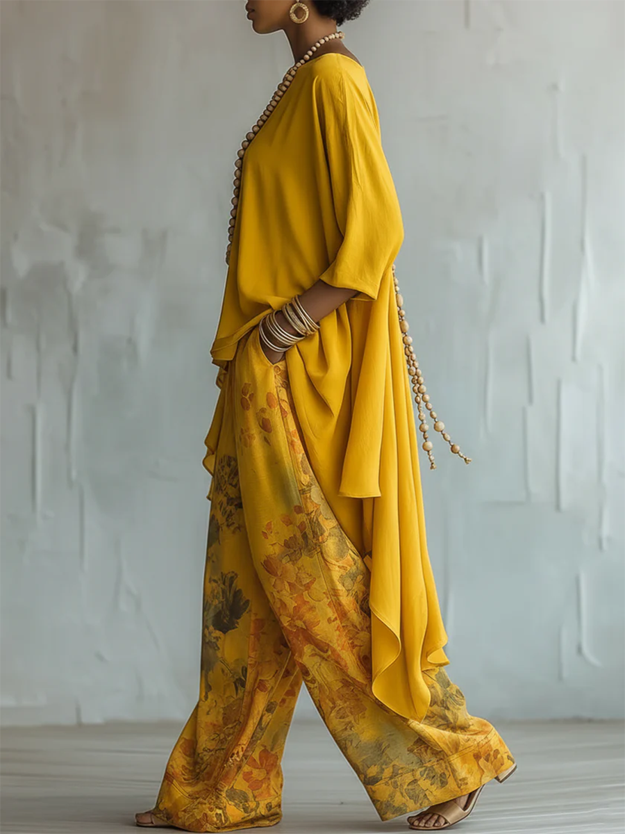 Fiorella™ | Sun-Kissed Bohemian Two-Piece Ensemble