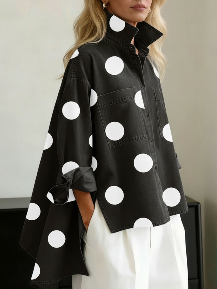 Isa — Polka Dot Overshirt