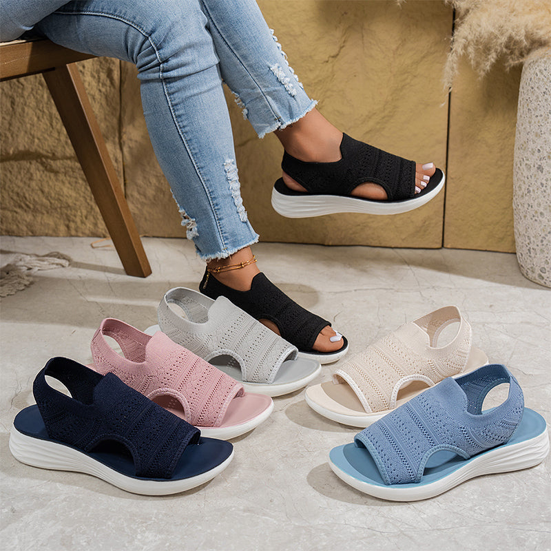 Lara - Breathable Knit Platform Sandals