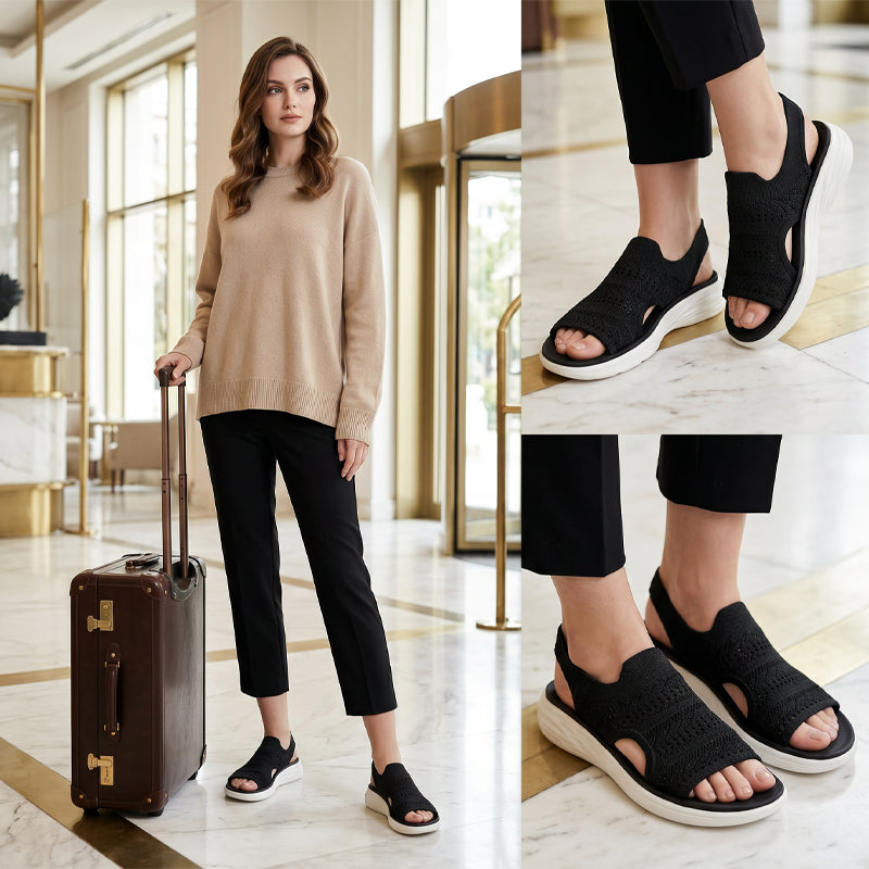 Lara - Breathable Knit Platform Sandals