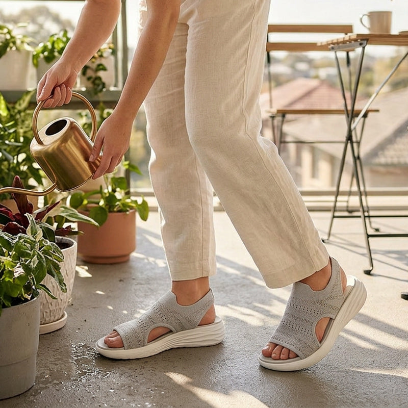 Lara - Breathable Knit Platform Sandals