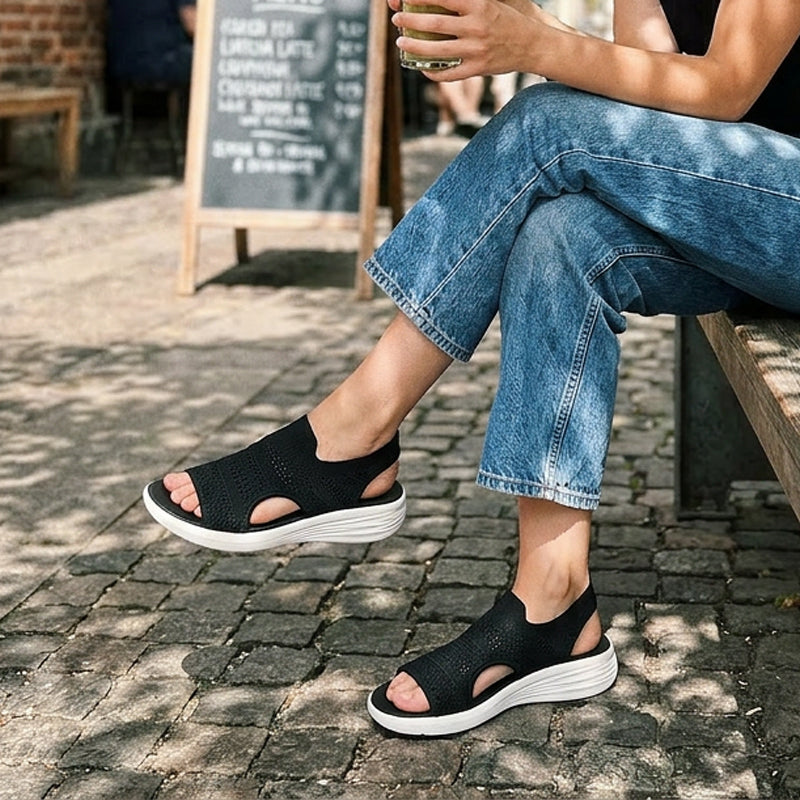 Lara - Breathable Knit Platform Sandals